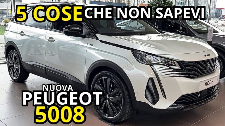 Il Design Sportivo della Peugeot 5008: Eleganza e Performance